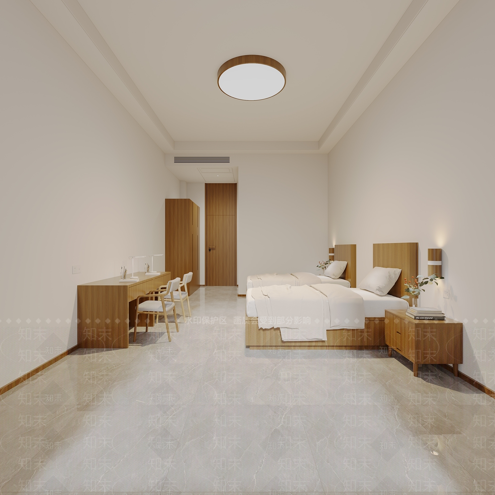 现代宿舍3D模型下载【ID:1194874153】