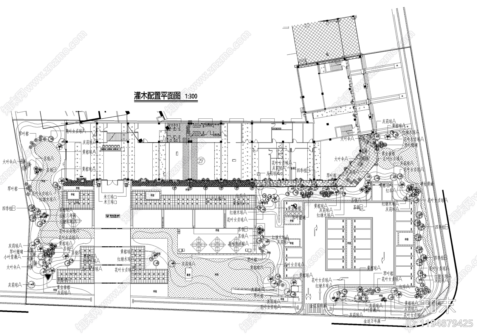 示范区景观cad施工图下载【ID:1194879425】