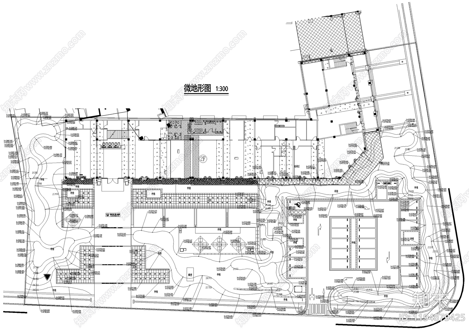 示范区景观cad施工图下载【ID:1194879425】