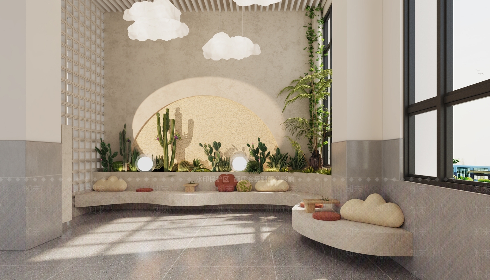 侘寂现代楼梯间3D模型下载【ID:1194880748】