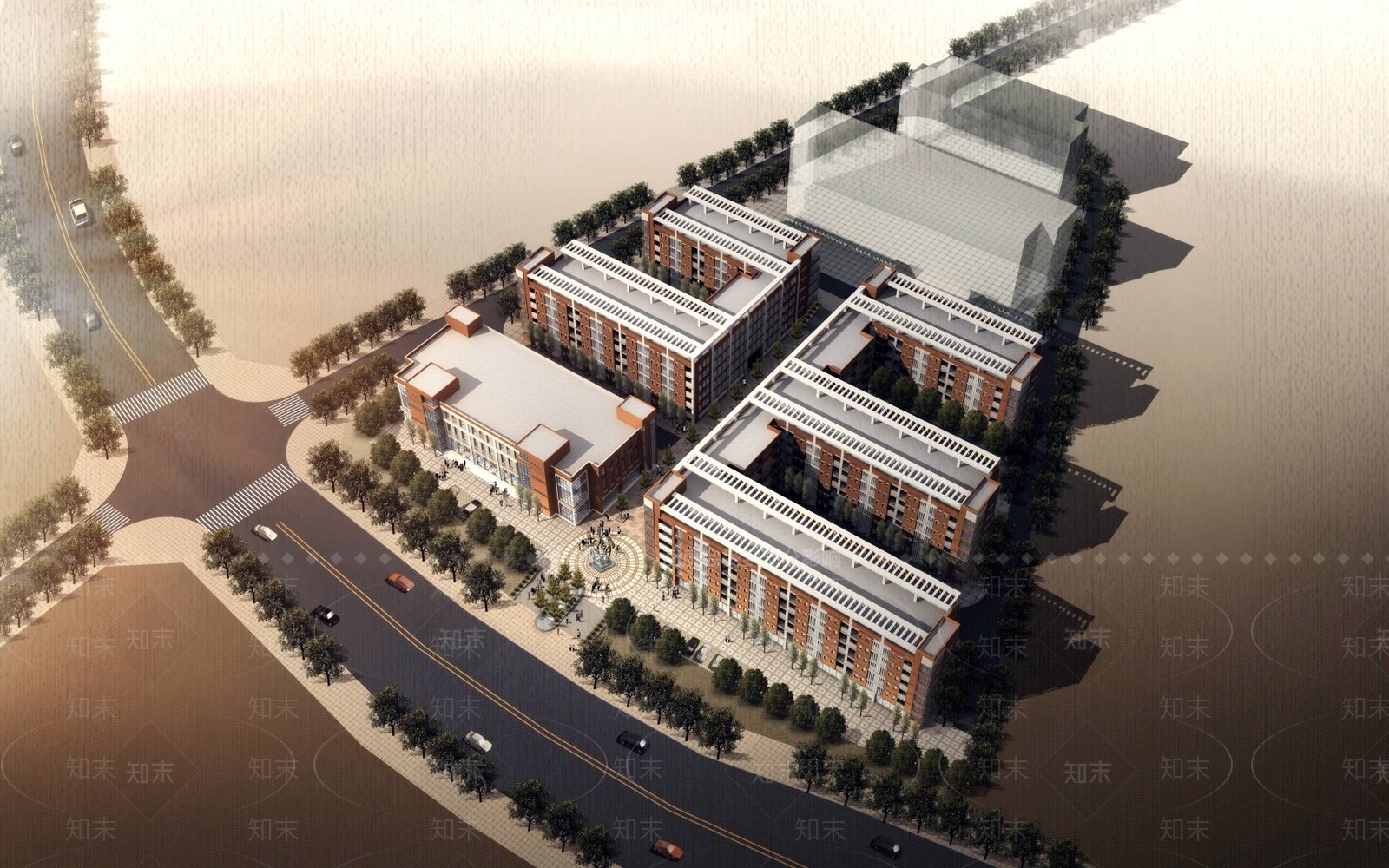 现代高层住宅3D模型下载【ID:1194883192】