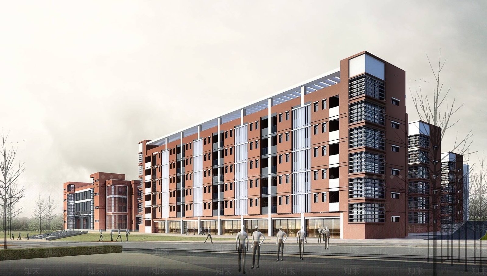 现代高层住宅3D模型下载【ID:1194883192】