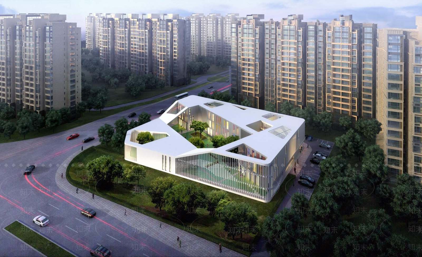 现代幼儿园3D模型下载【ID:1194883314】