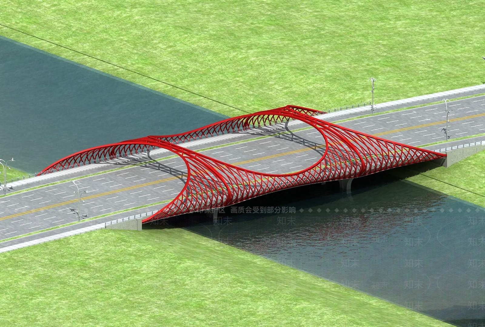 现代桥3D模型下载【ID:1194883590】