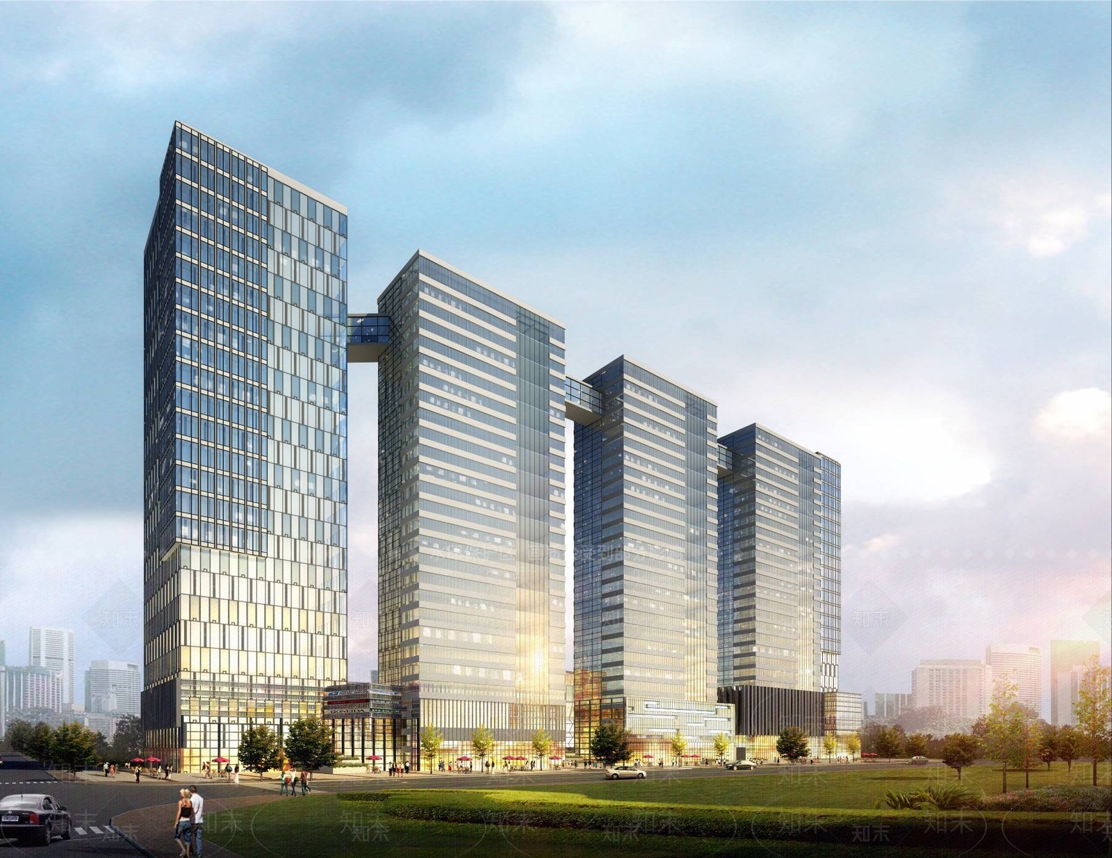 现代办公楼3D模型下载【ID:1194883719】