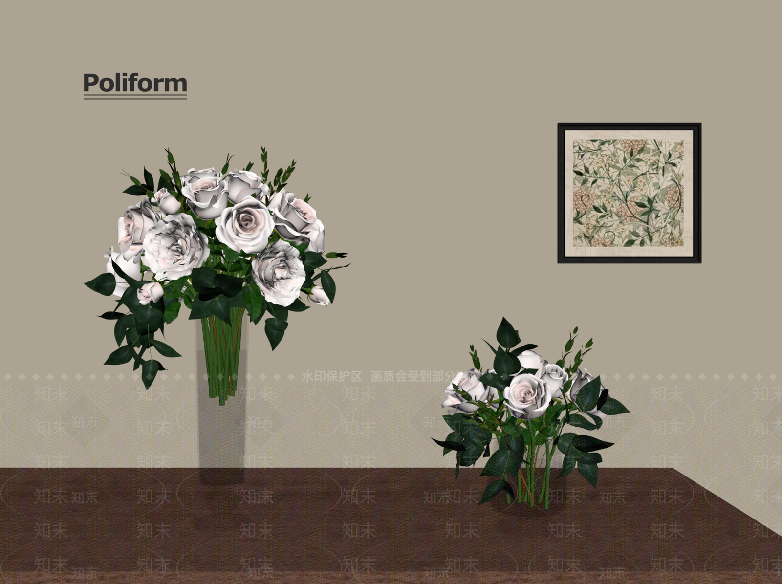 现代花艺SU模型下载【ID:1194885041】
