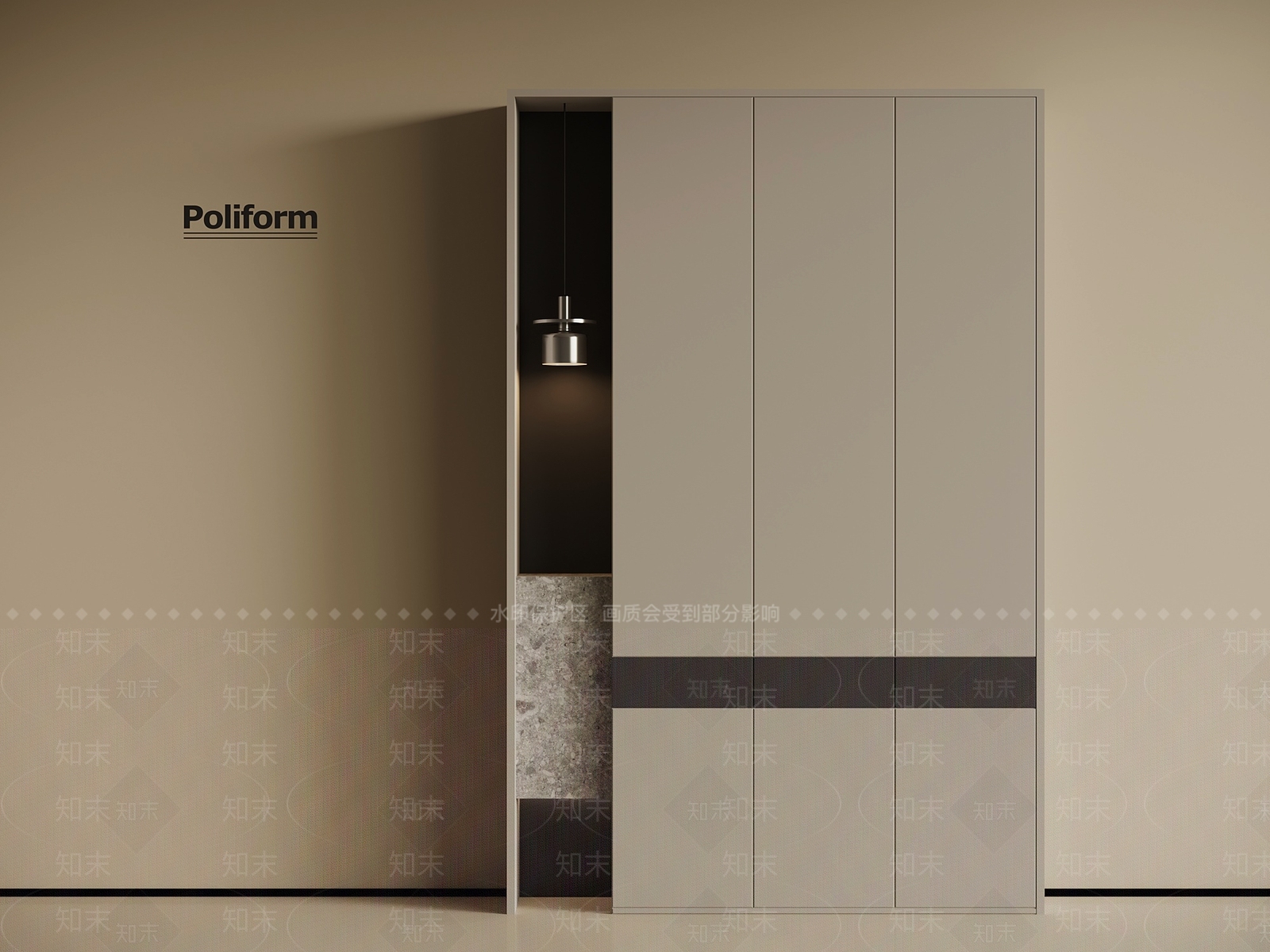 现代鞋柜SU模型下载【ID:1194885578】