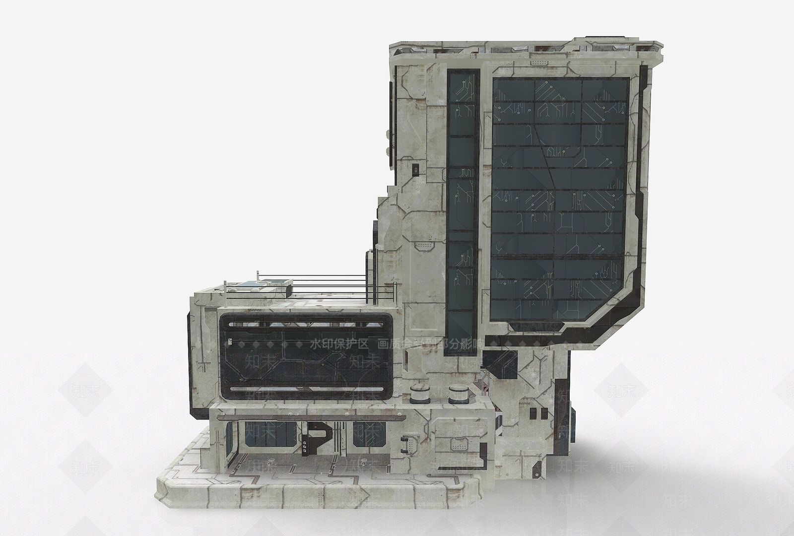 现代风格建筑3D模型下载【ID:1194886487】