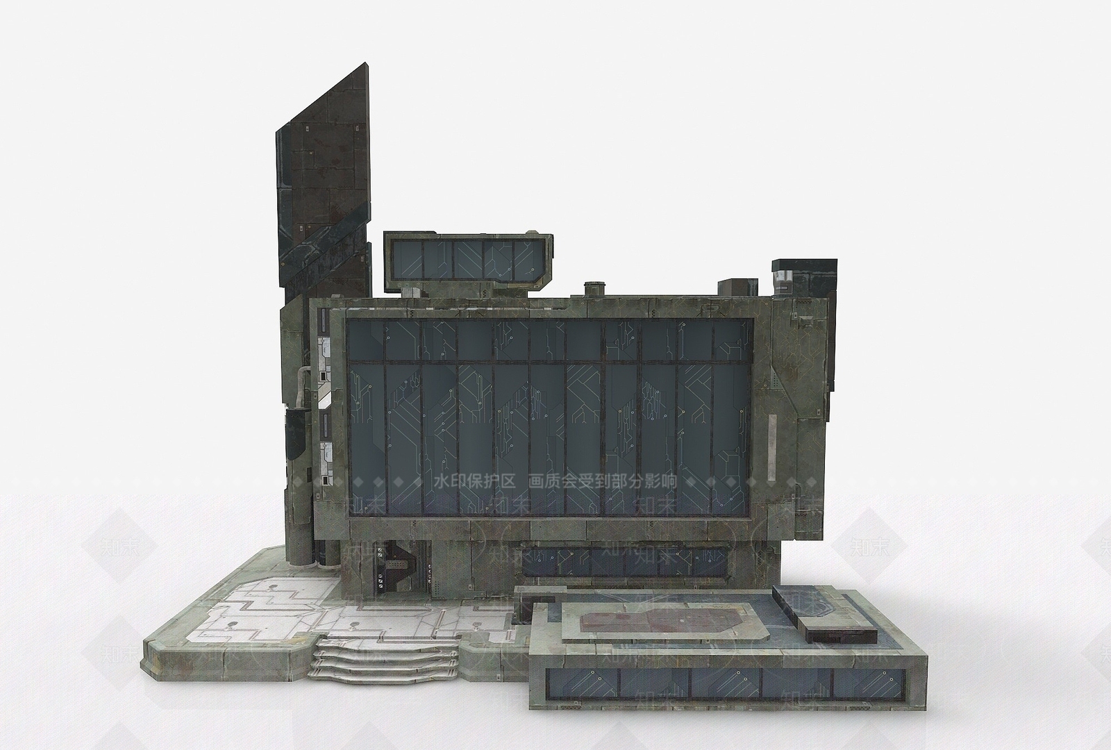 现代风格建筑3D模型下载【ID:1194886927】