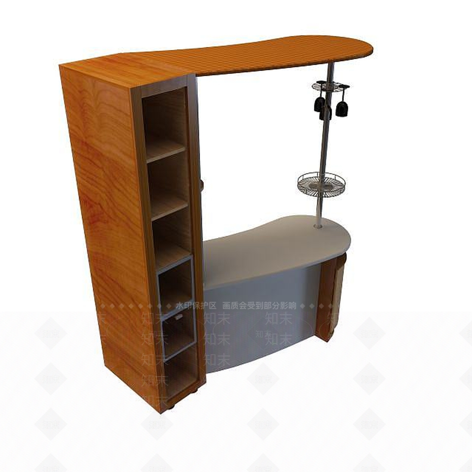 现代酒柜3D模型下载【ID:1194887326】
