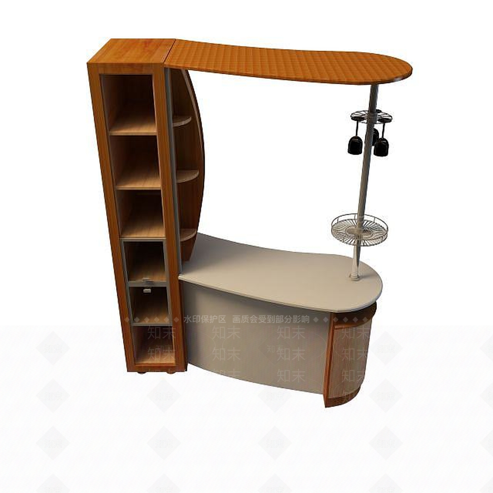 现代酒柜3D模型下载【ID:1194887326】