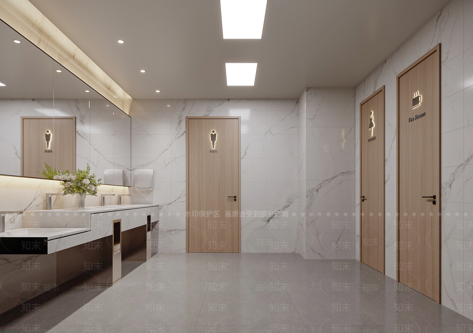 现代公共卫生间3D模型下载【ID:1194888520】