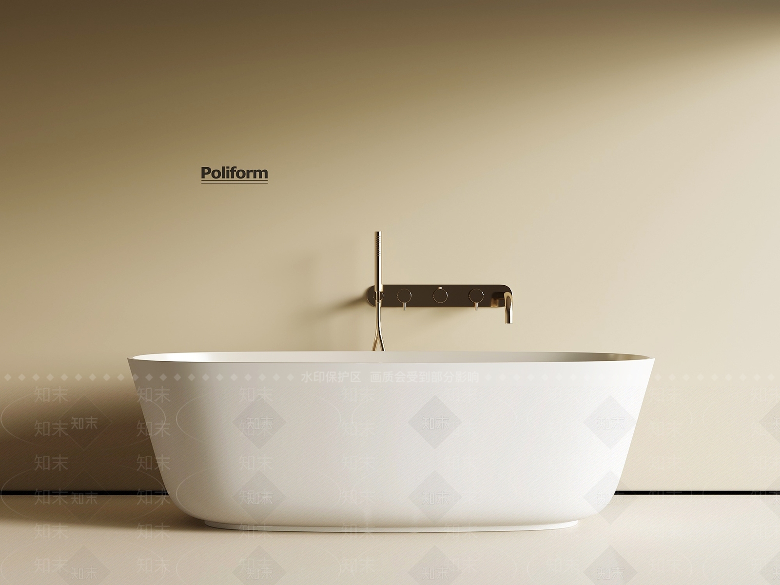 浴缸3D模型下载【ID:1194889069】