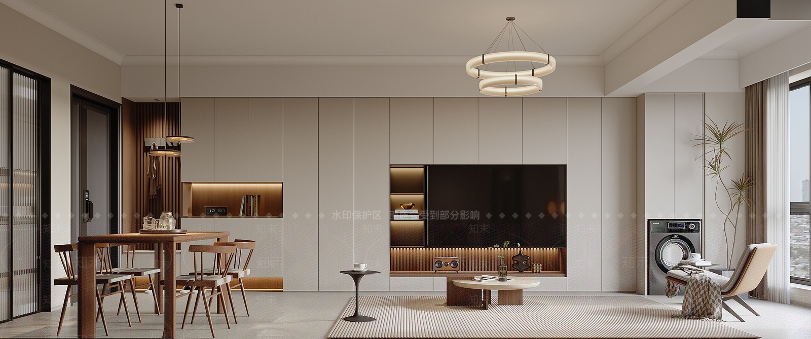 奶油客餐厅3D模型下载【ID:1215136458】