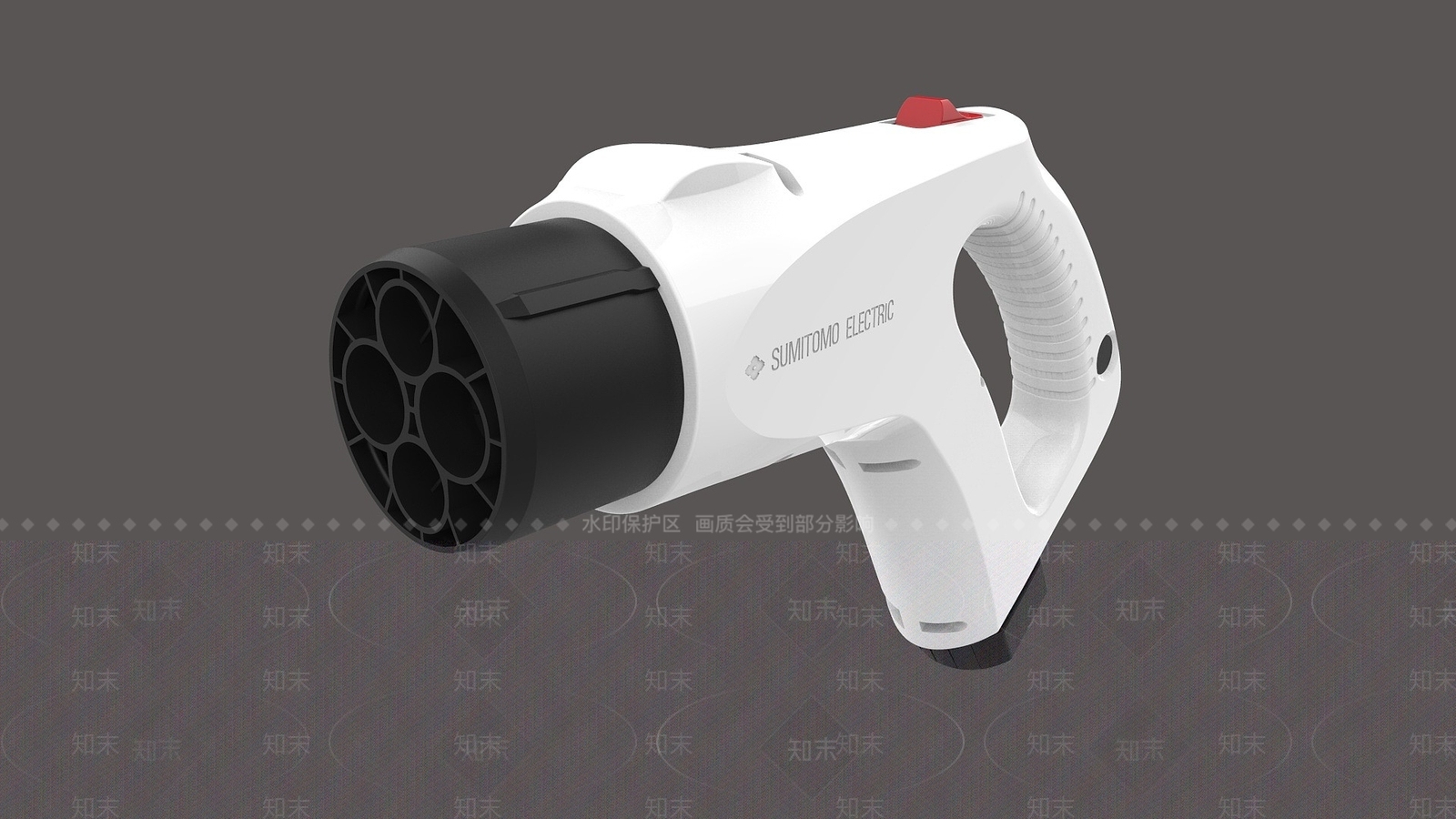 现代电动汽车充电枪3D模型下载【ID:1194890987】