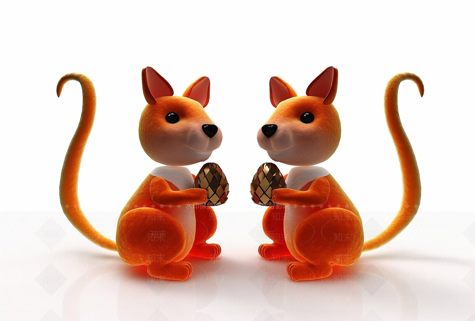 现代风格玩偶3D模型下载【ID:1194893860】