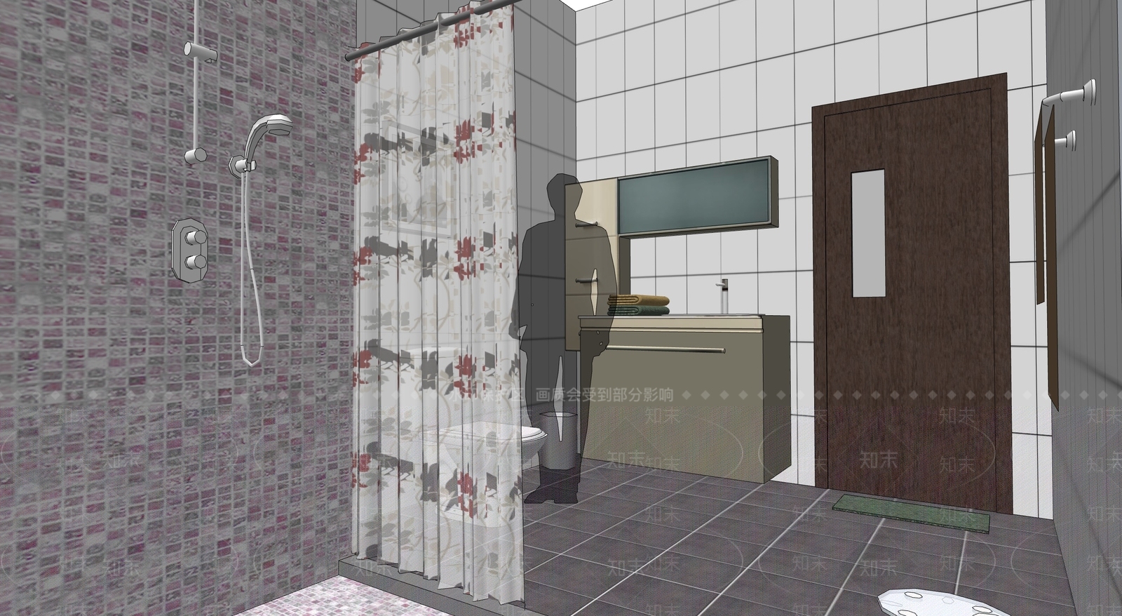 现代简约卫生间SU模型下载【ID:1194900938】