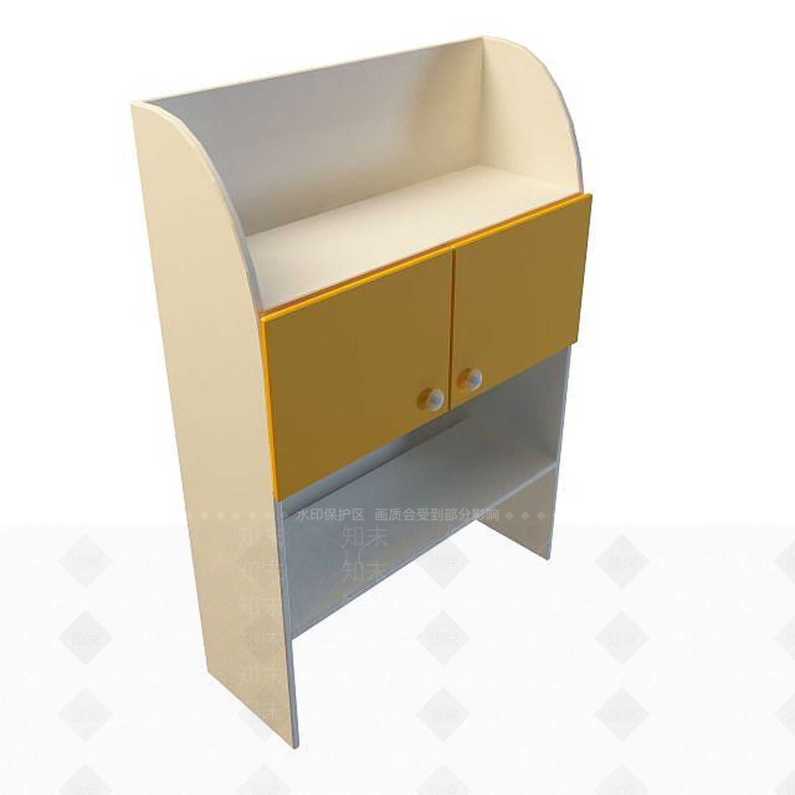 现代卧室边柜3D模型下载【ID:1194901915】