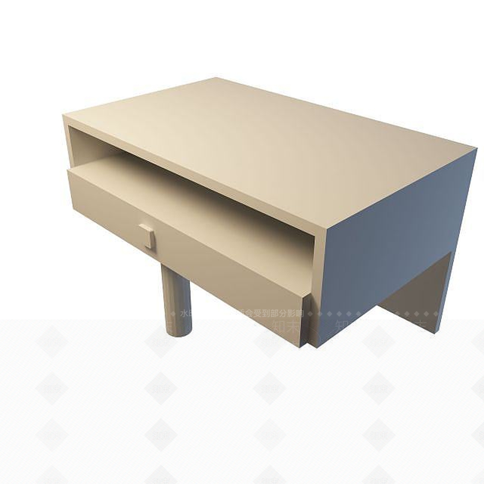 现代床边柜3D模型下载【ID:1194902879】