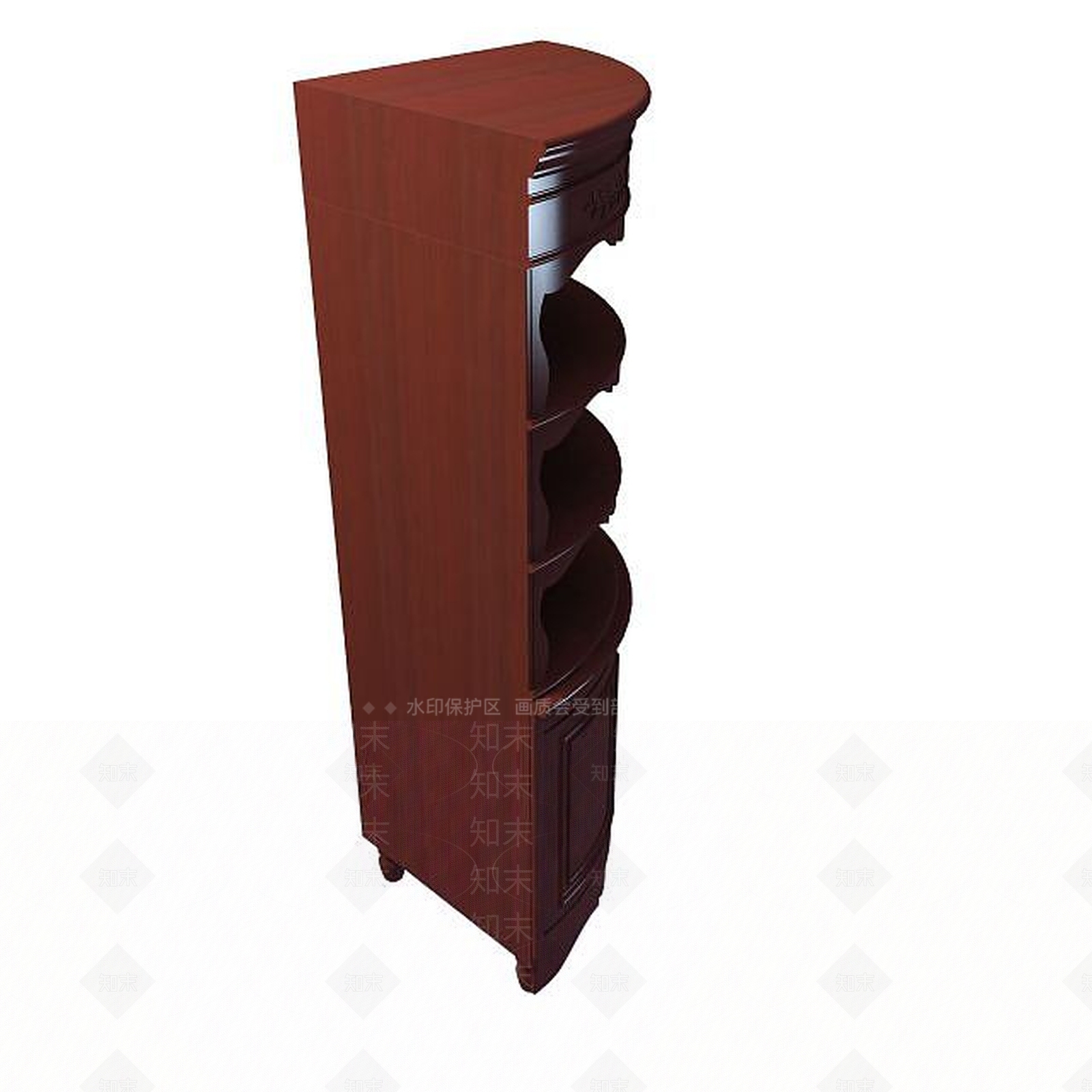 现代古典角柜3D模型下载【ID:1194904102】