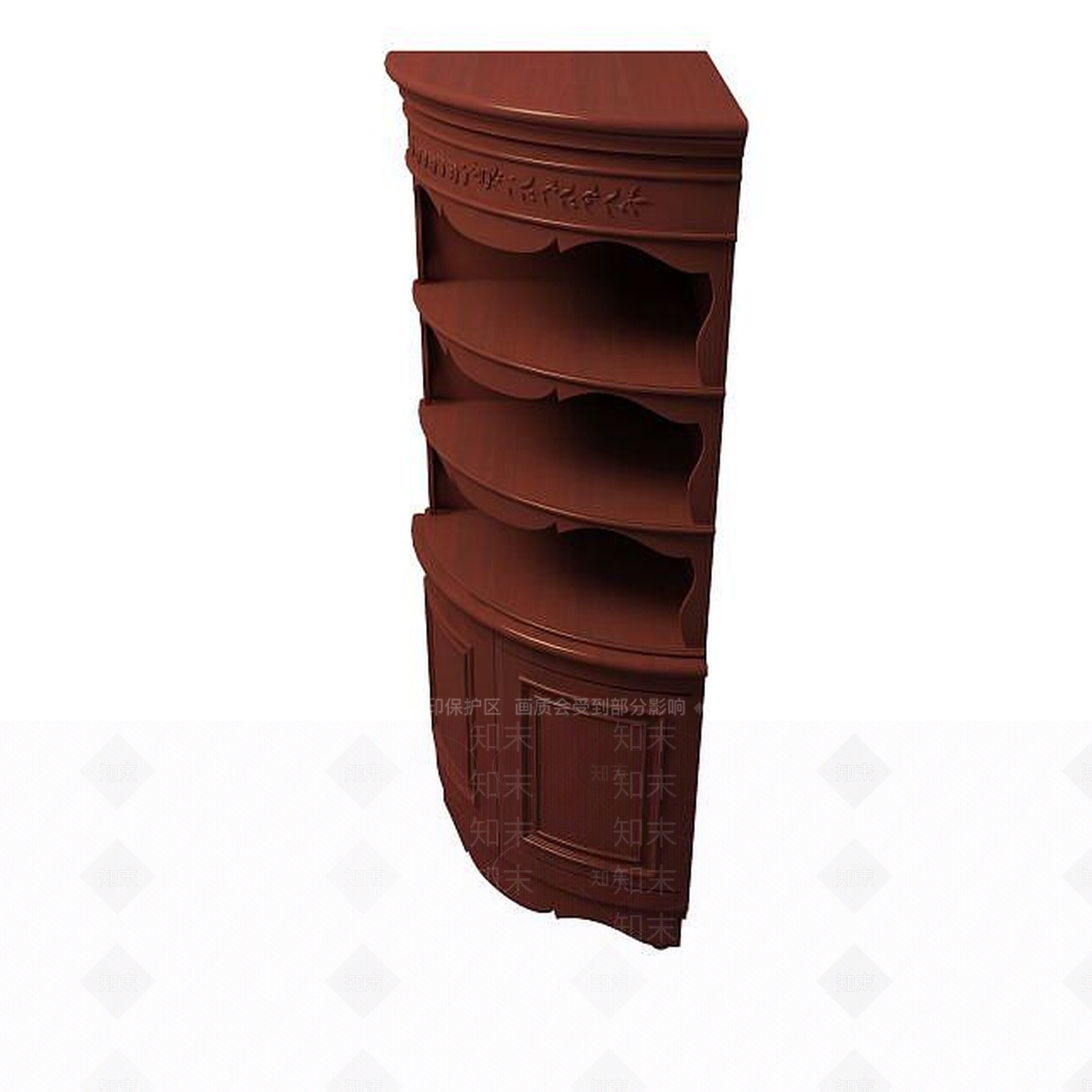 现代古典角柜3D模型下载【ID:1194904102】