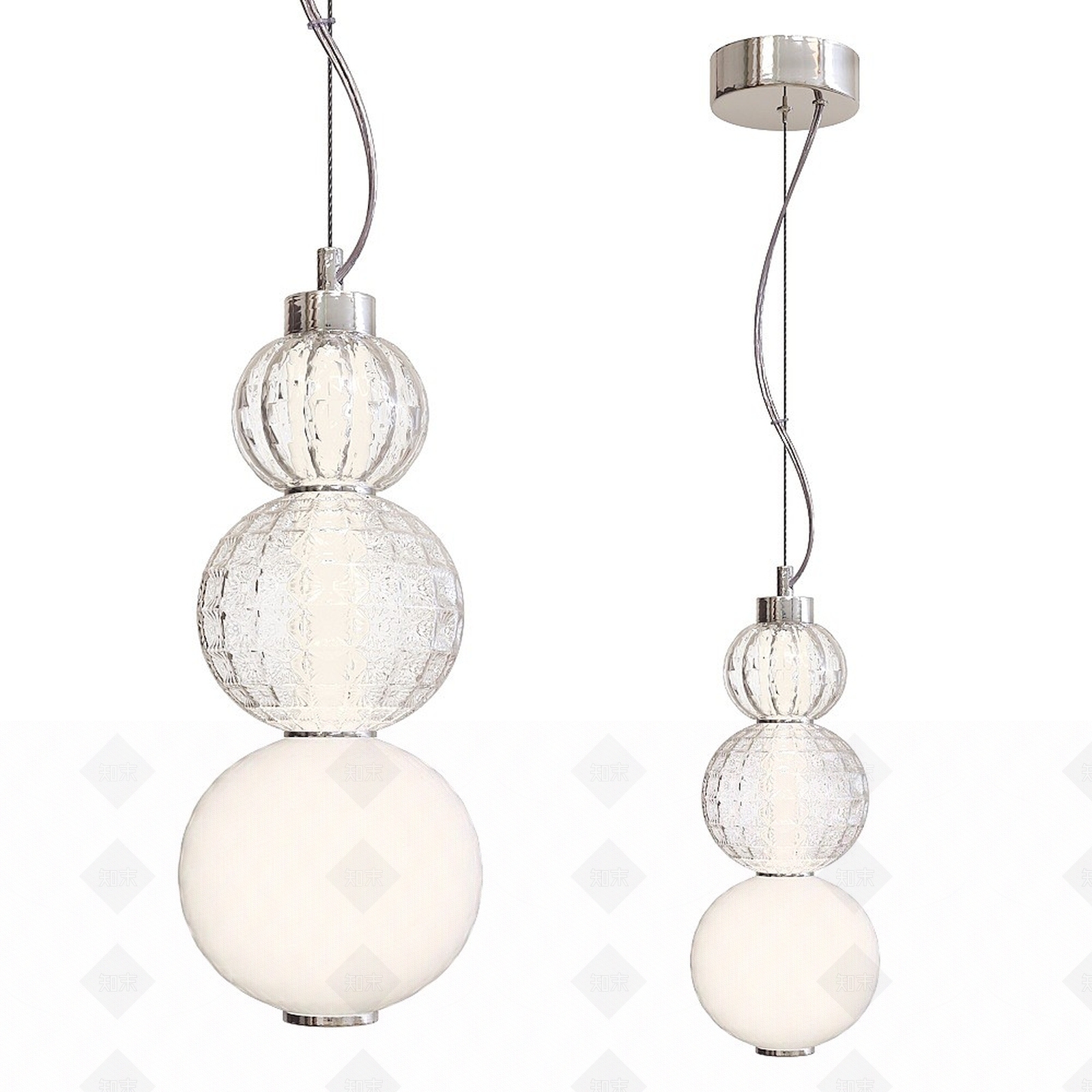 现代糖葫芦吊灯3D模型下载【ID:1194906653】