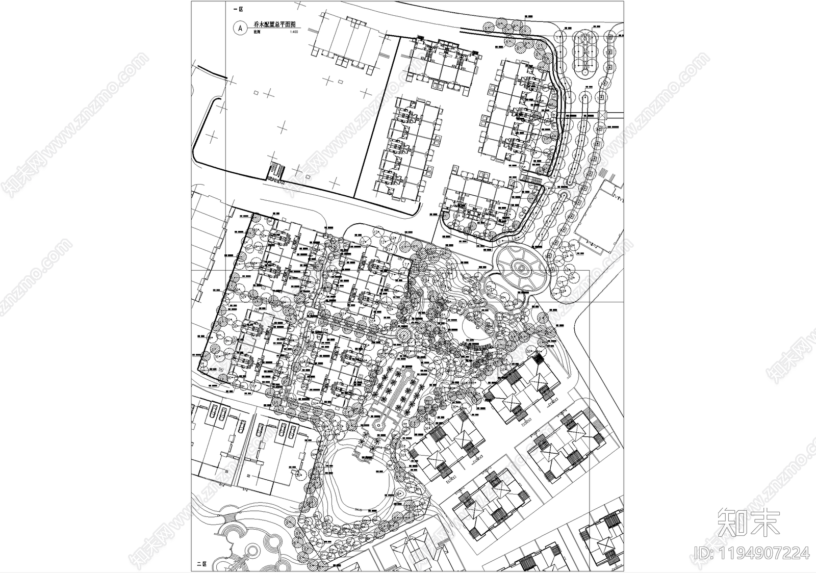 示范区景观施工图下载【ID:1194907224】