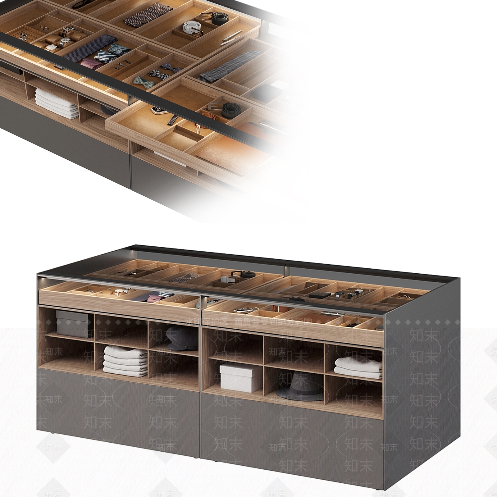 现代意式首饰柜3D模型下载【ID:1194907433】