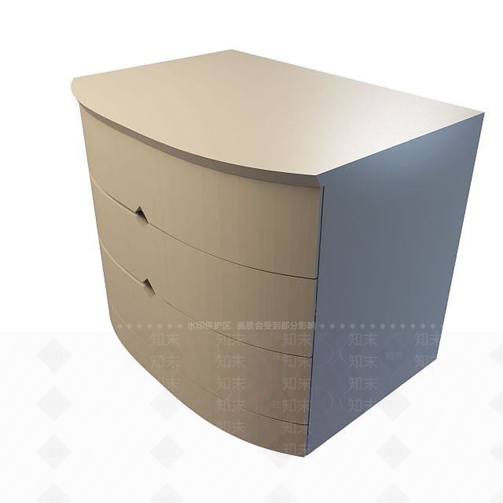 现代床头柜3D模型下载【ID:1194907185】