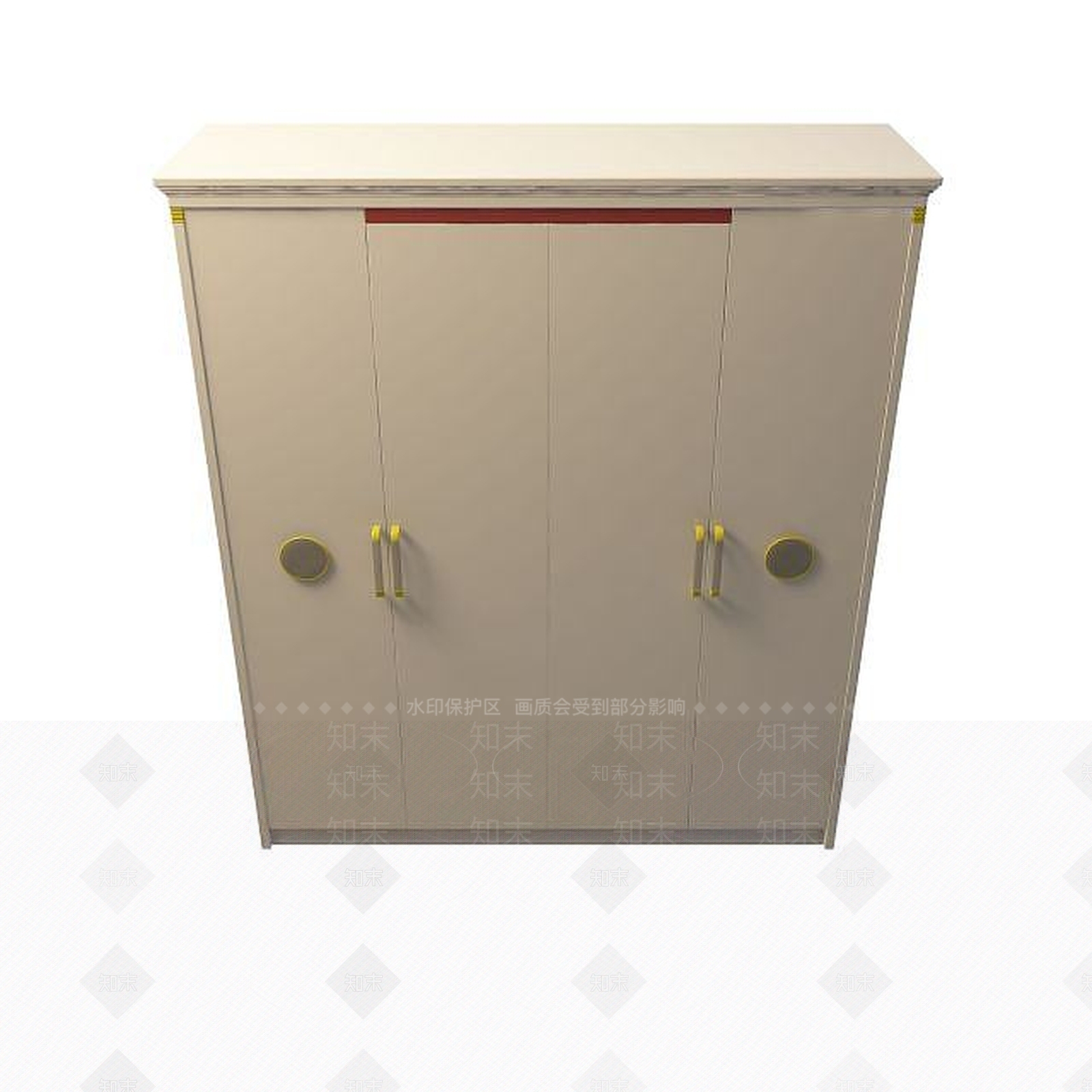 现代简约衣柜3D模型下载【ID:1194908611】