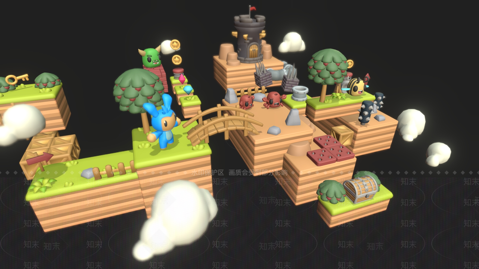 其他动物3D模型下载【ID:1194915537】