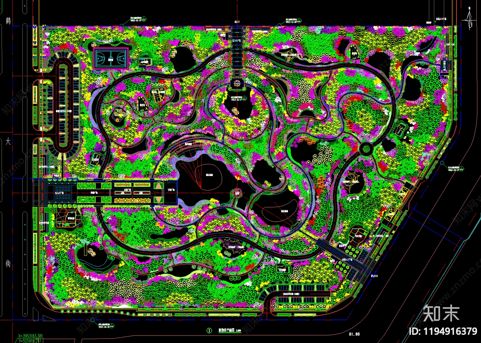 综合性公园施工图下载【ID:1194916379】