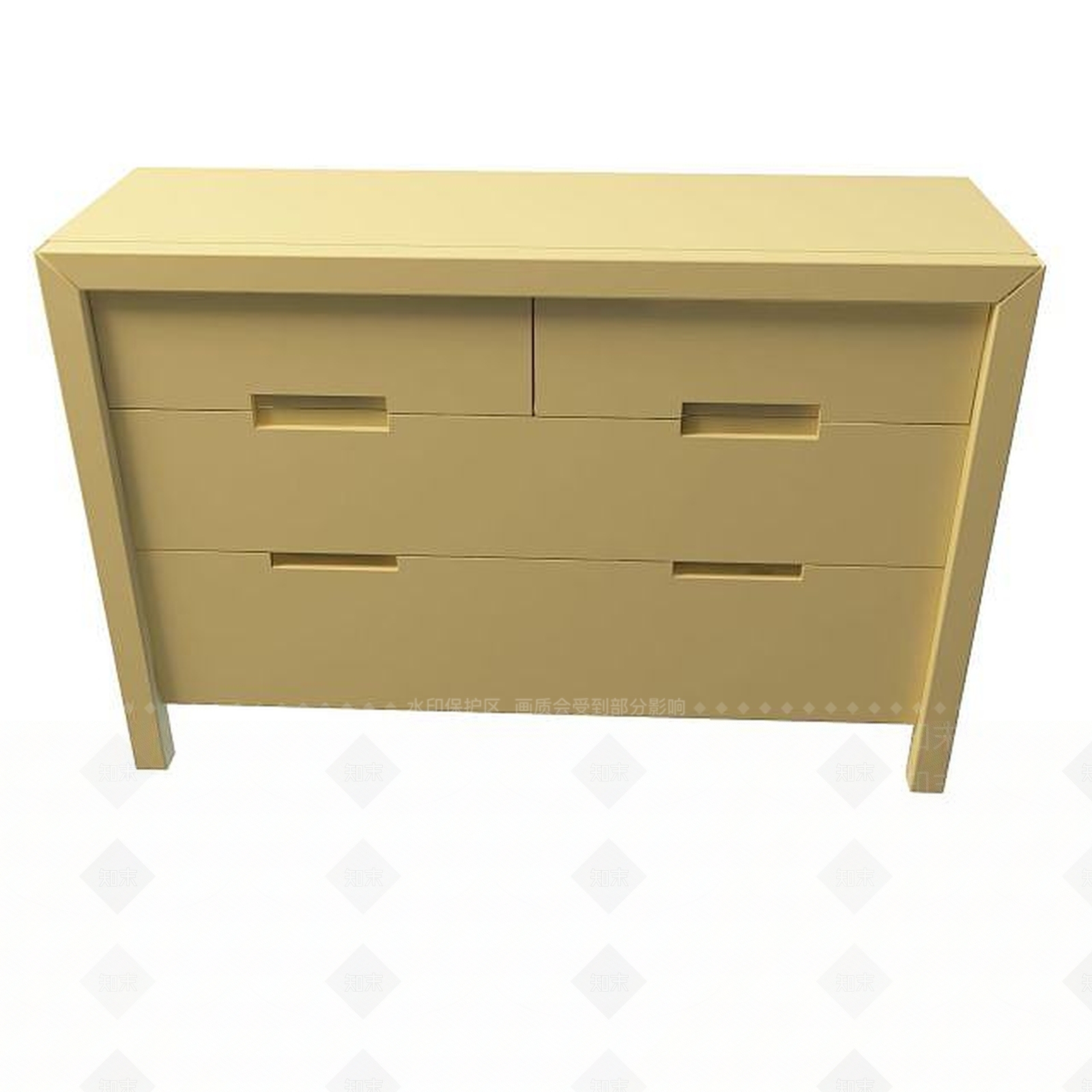 现代实木边柜3D模型下载【ID:1194917342】