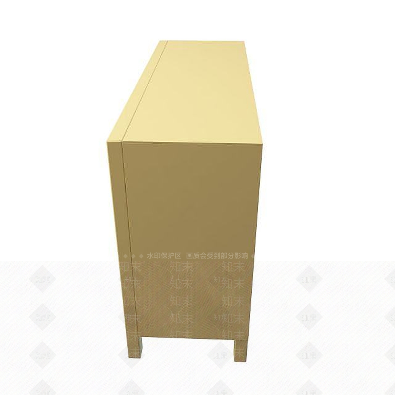 现代实木边柜3D模型下载【ID:1194917342】