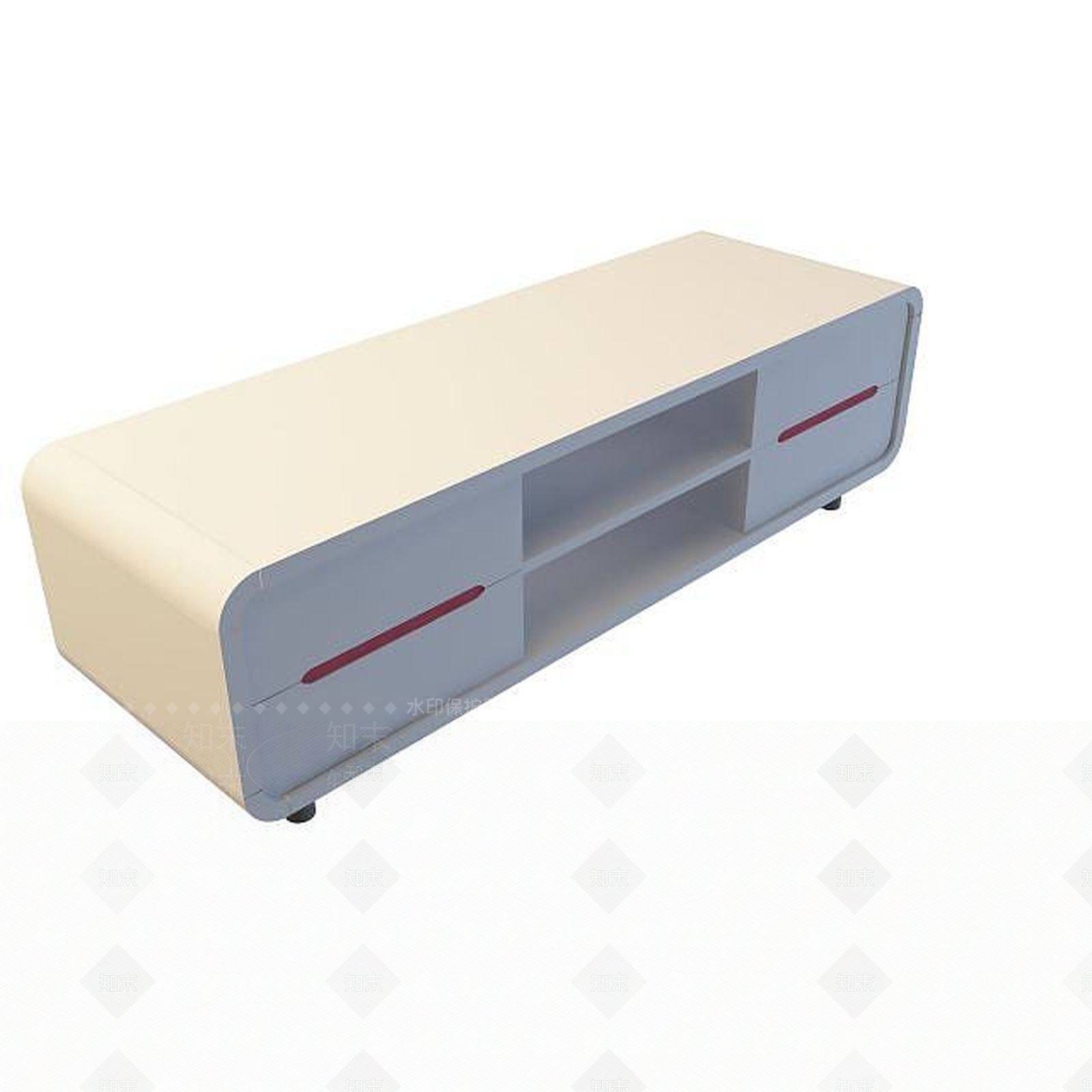 现代电视柜3D模型下载【ID:1194917502】