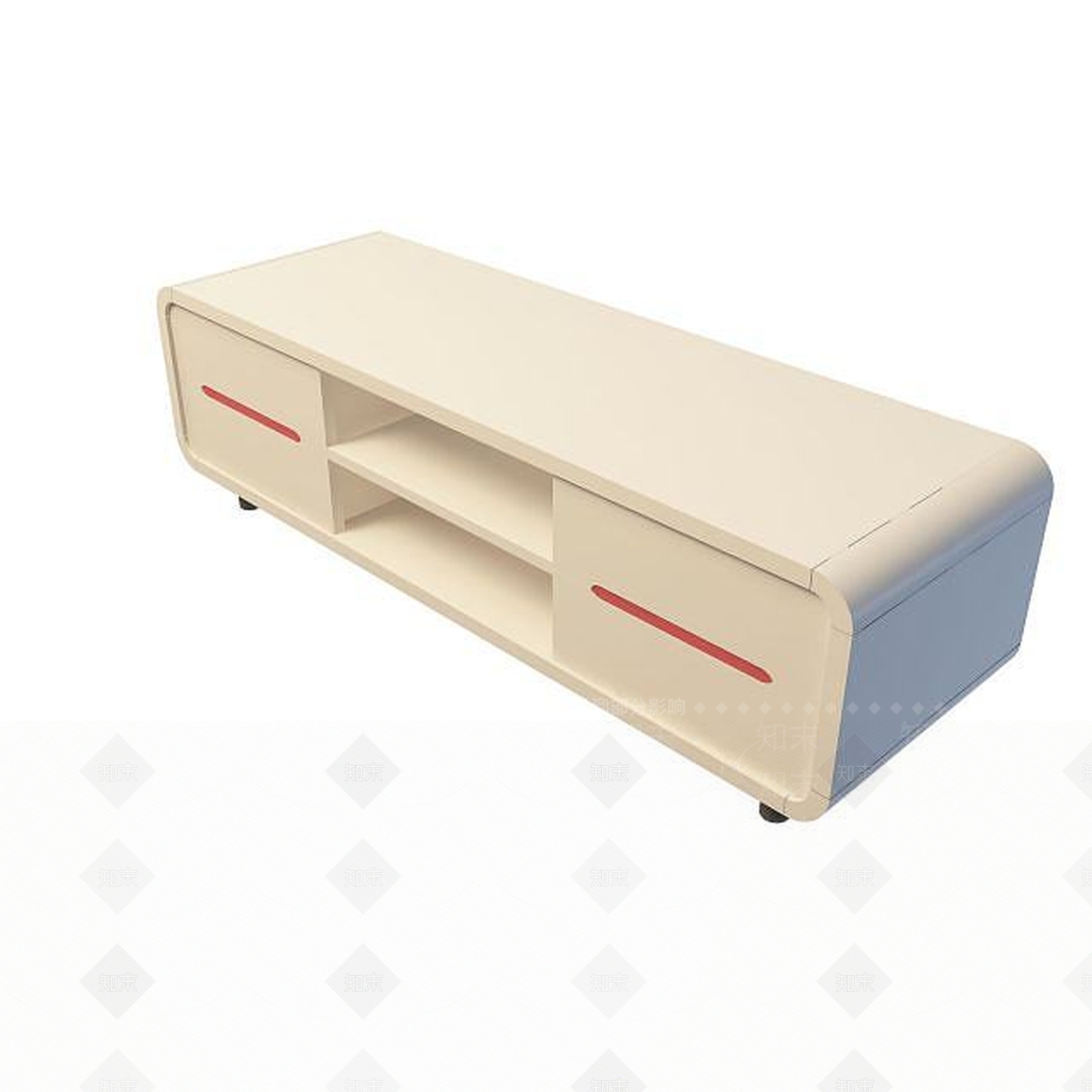现代电视柜3D模型下载【ID:1194917502】