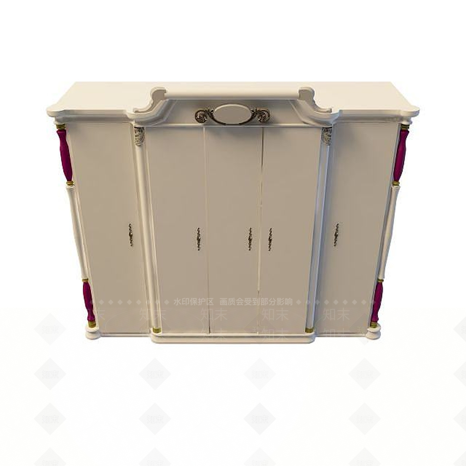 现代时尚衣柜3D模型下载【ID:1194917841】