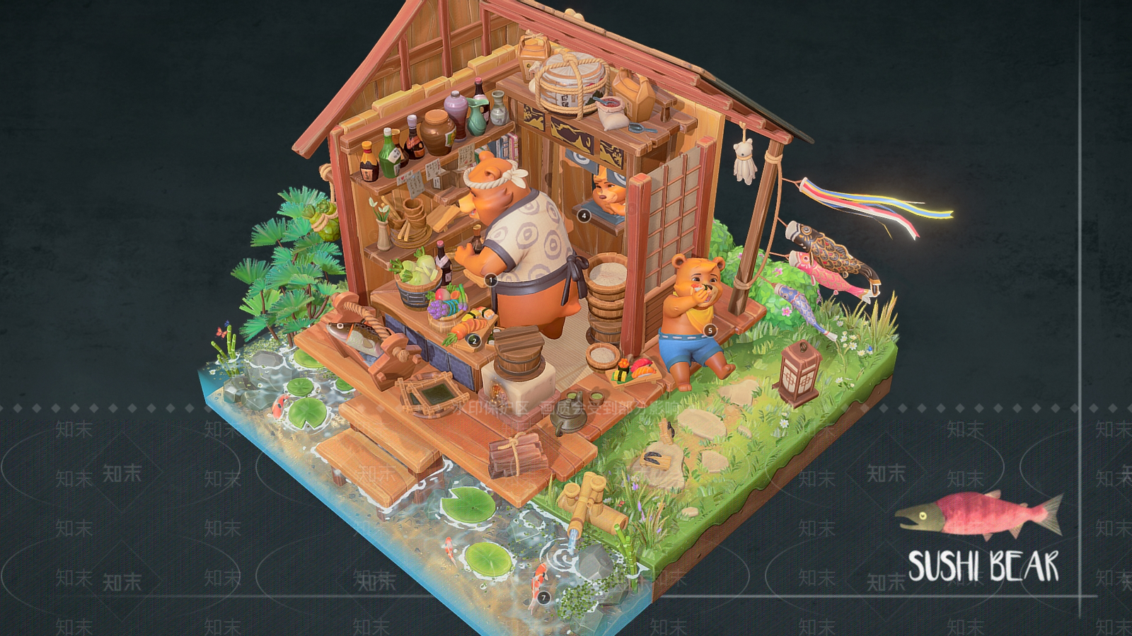 现代艺术风格建筑3D模型下载【ID:1194919510】