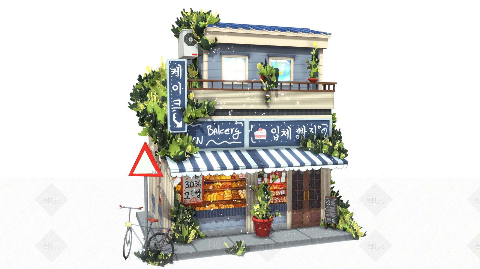 现代艺术风格建筑3D模型下载【ID:1194921305】