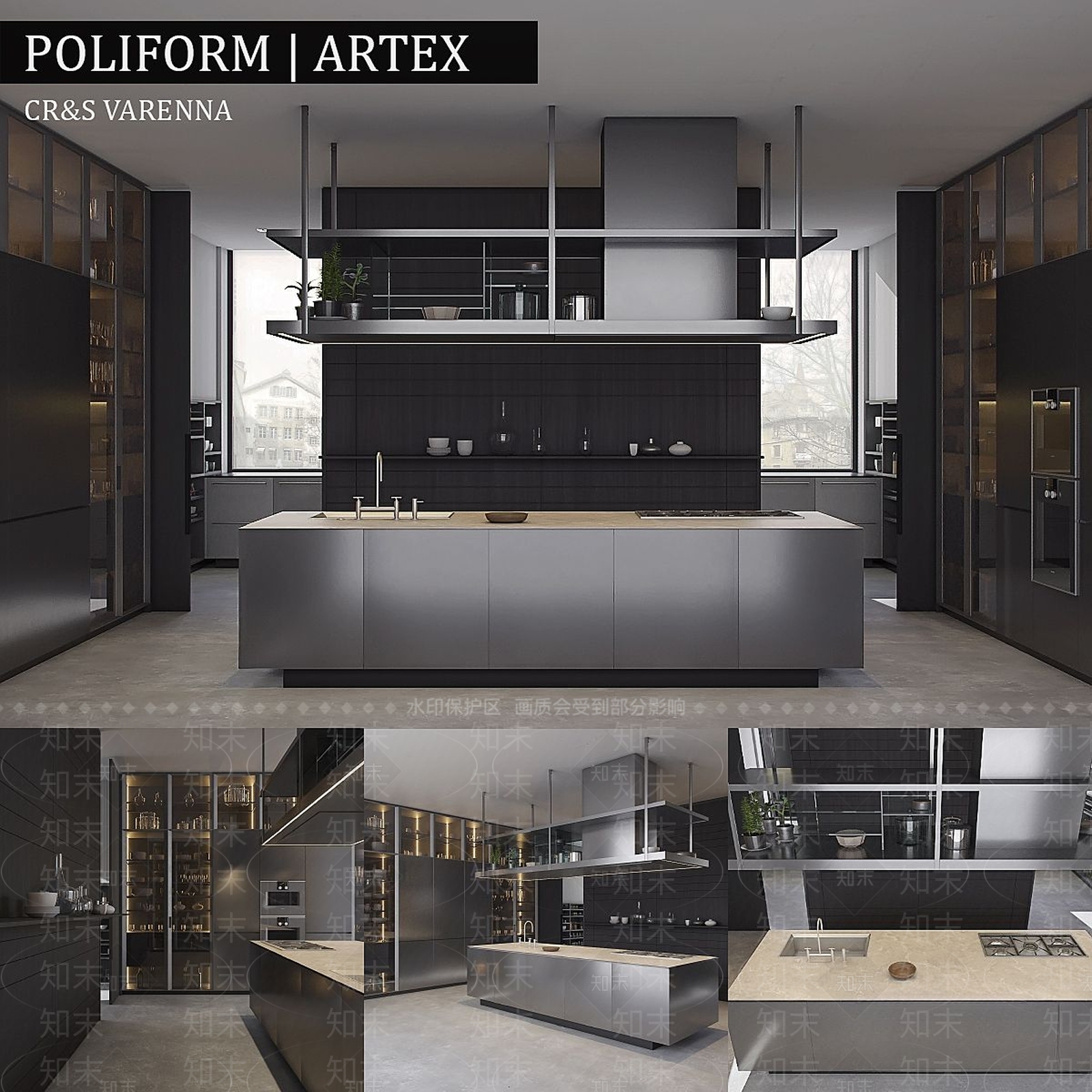 橱柜3D模型下载【ID:1194922562】