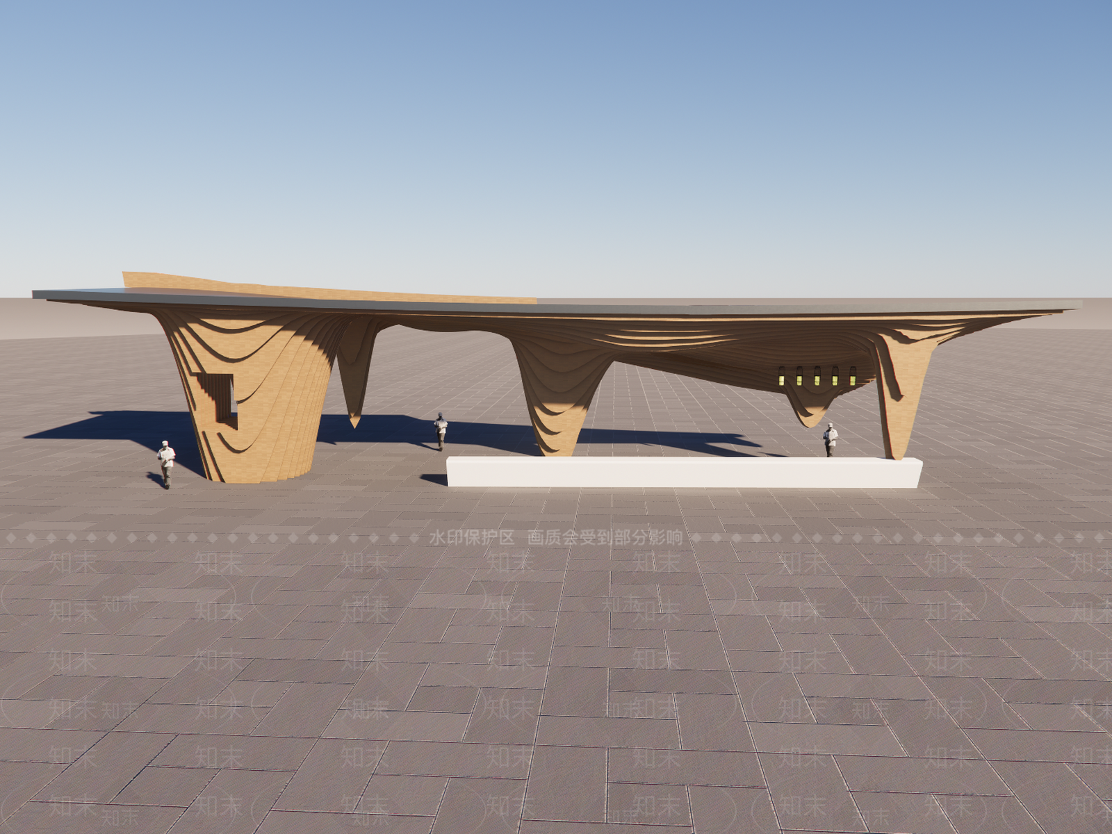 现代入口大门SU模型下载【ID:1194924632】