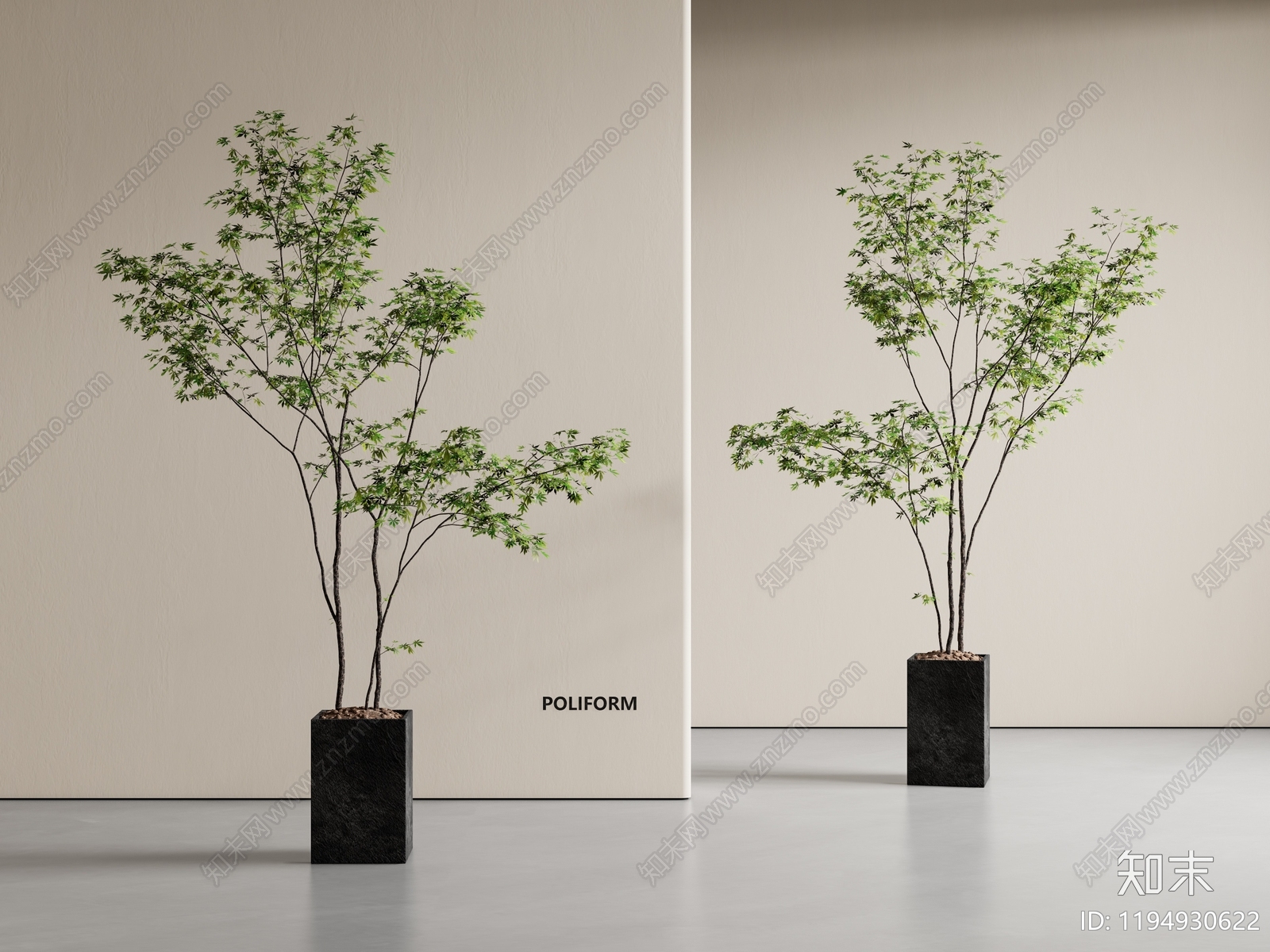 盆栽3D模型下载【ID:1194930622】