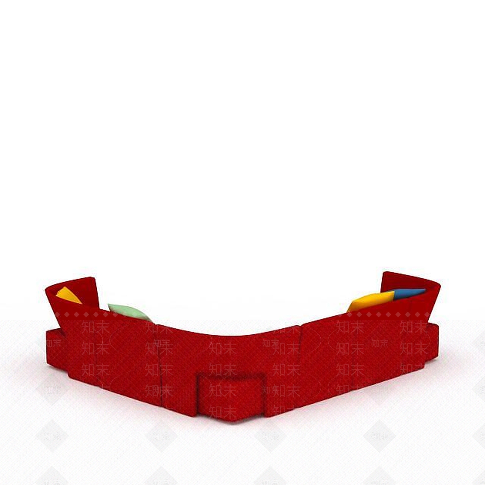 现代双人沙发3D模型下载【ID:1198925784】