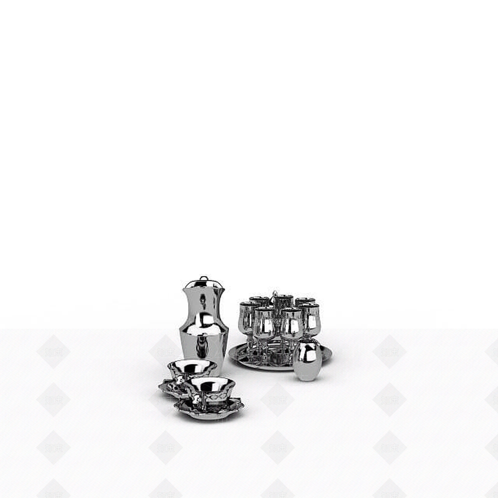 现代厨具3D模型下载【ID:1198916078】