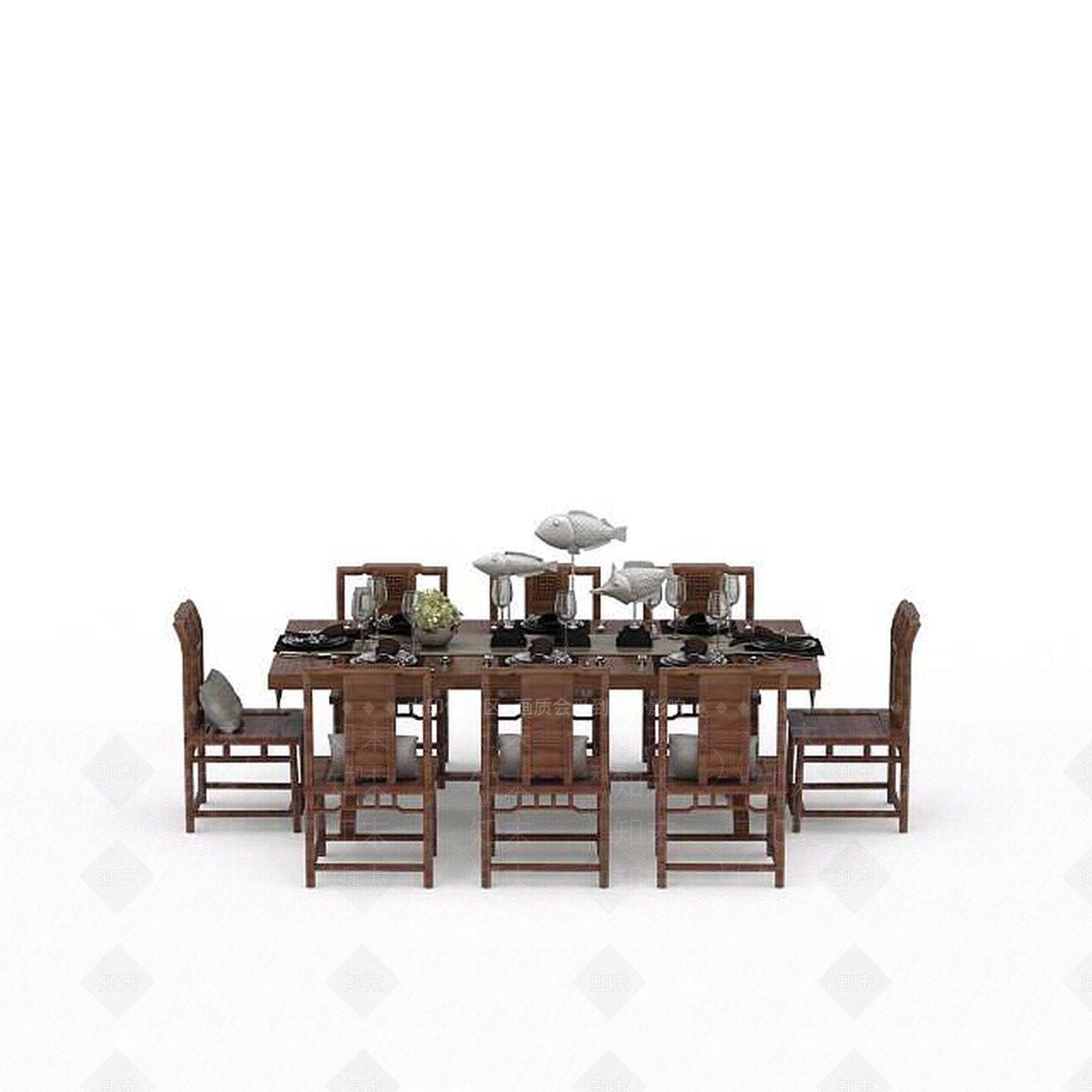 现代书桌椅3D模型下载【ID:1194936045】
