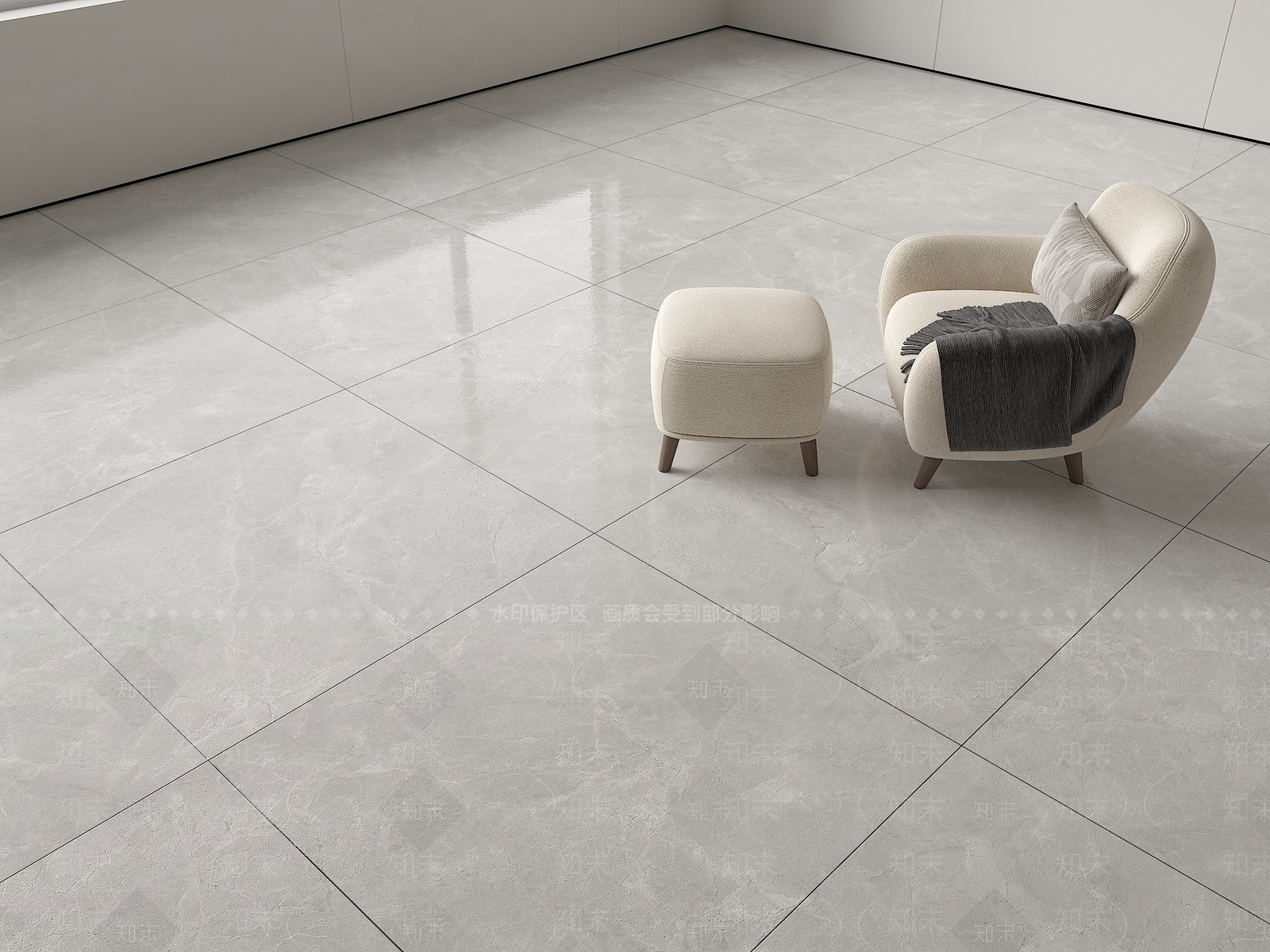 现代奶油地砖3D模型下载【ID:1194938276】