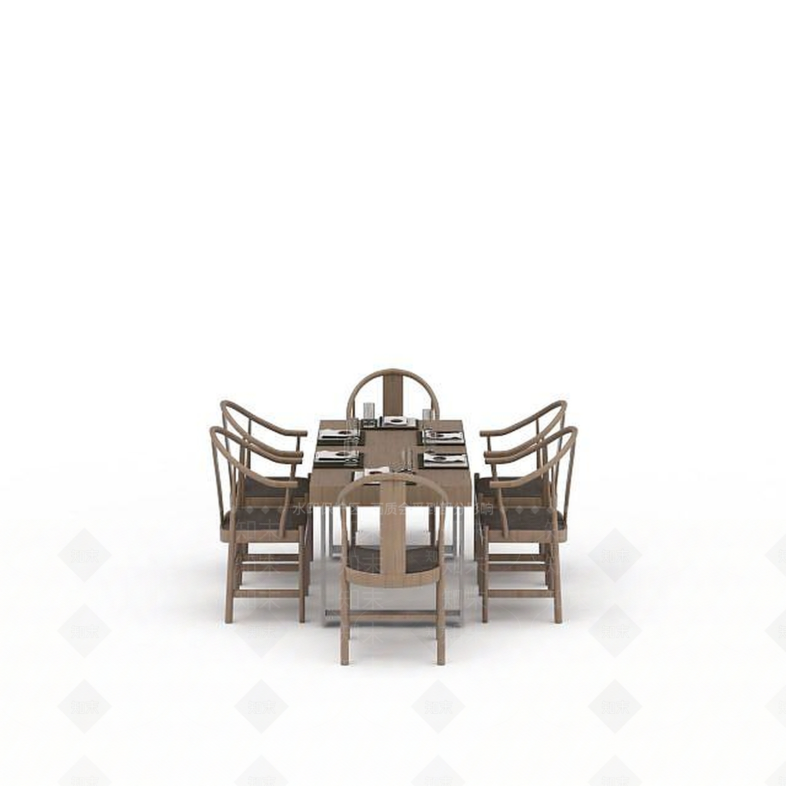 现代书桌椅3D模型下载【ID:1194938691】