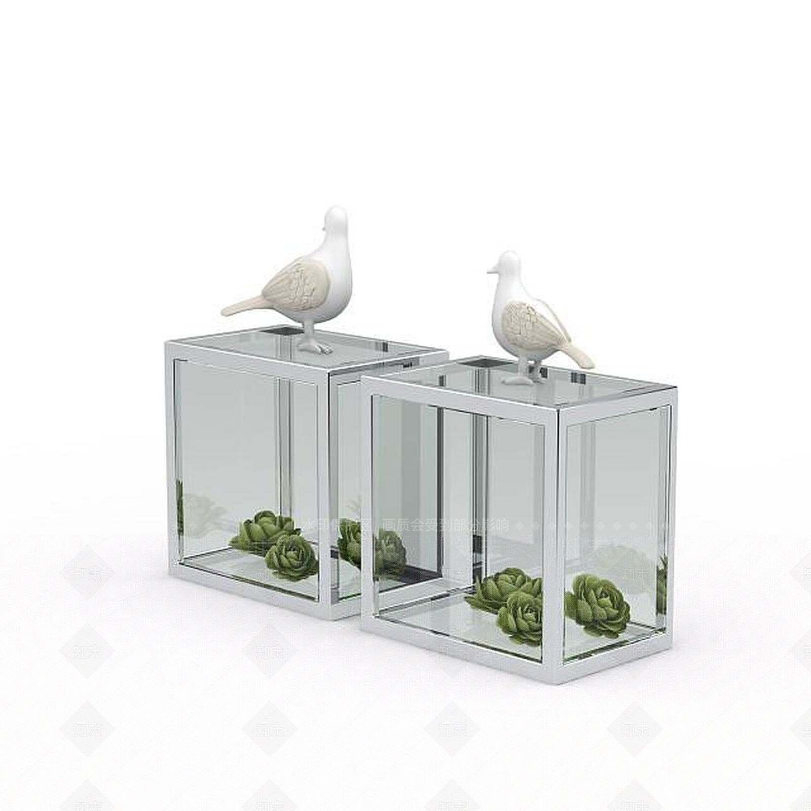 现代摆件组合3D模型下载【ID:1194939310】