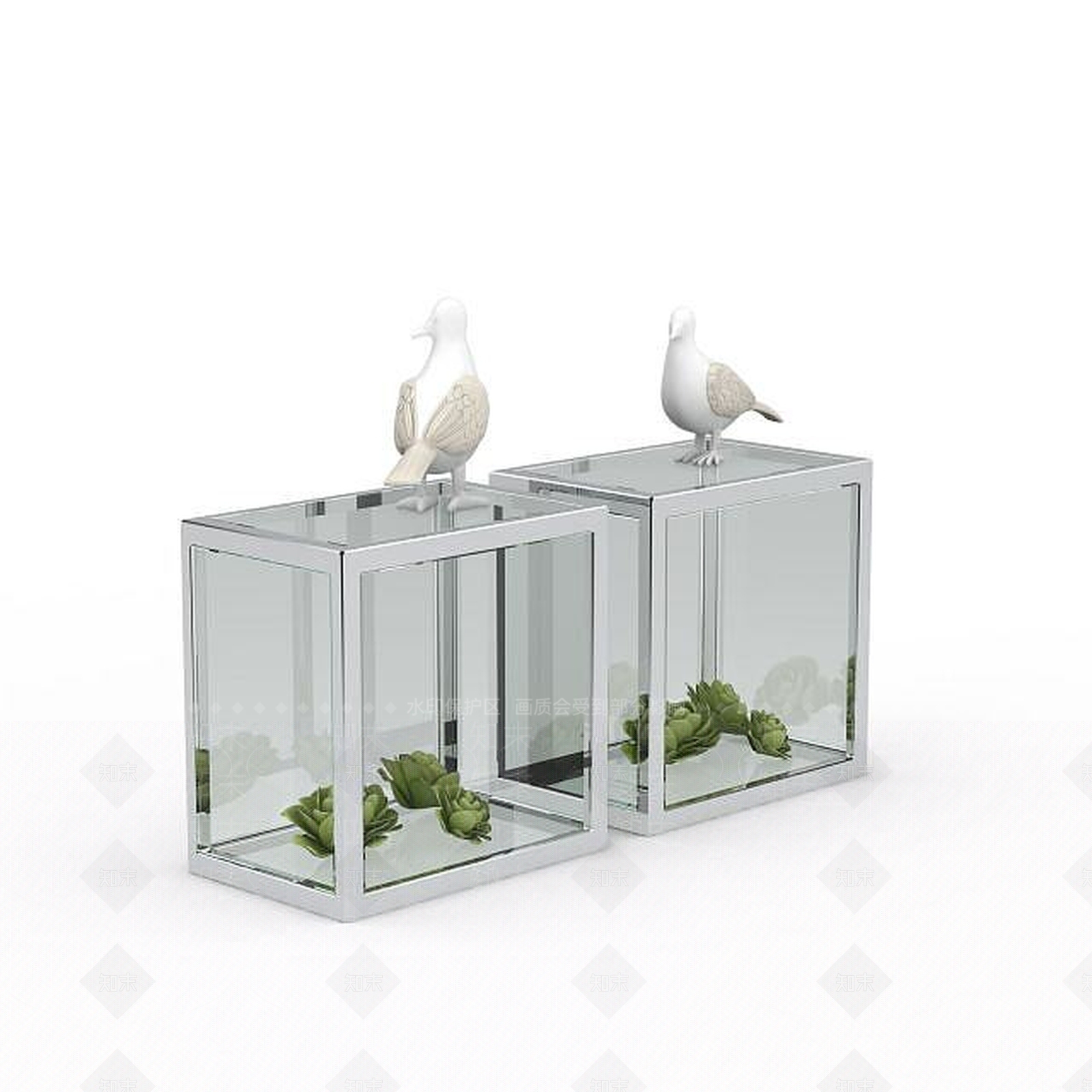 现代摆件组合3D模型下载【ID:1194939310】
