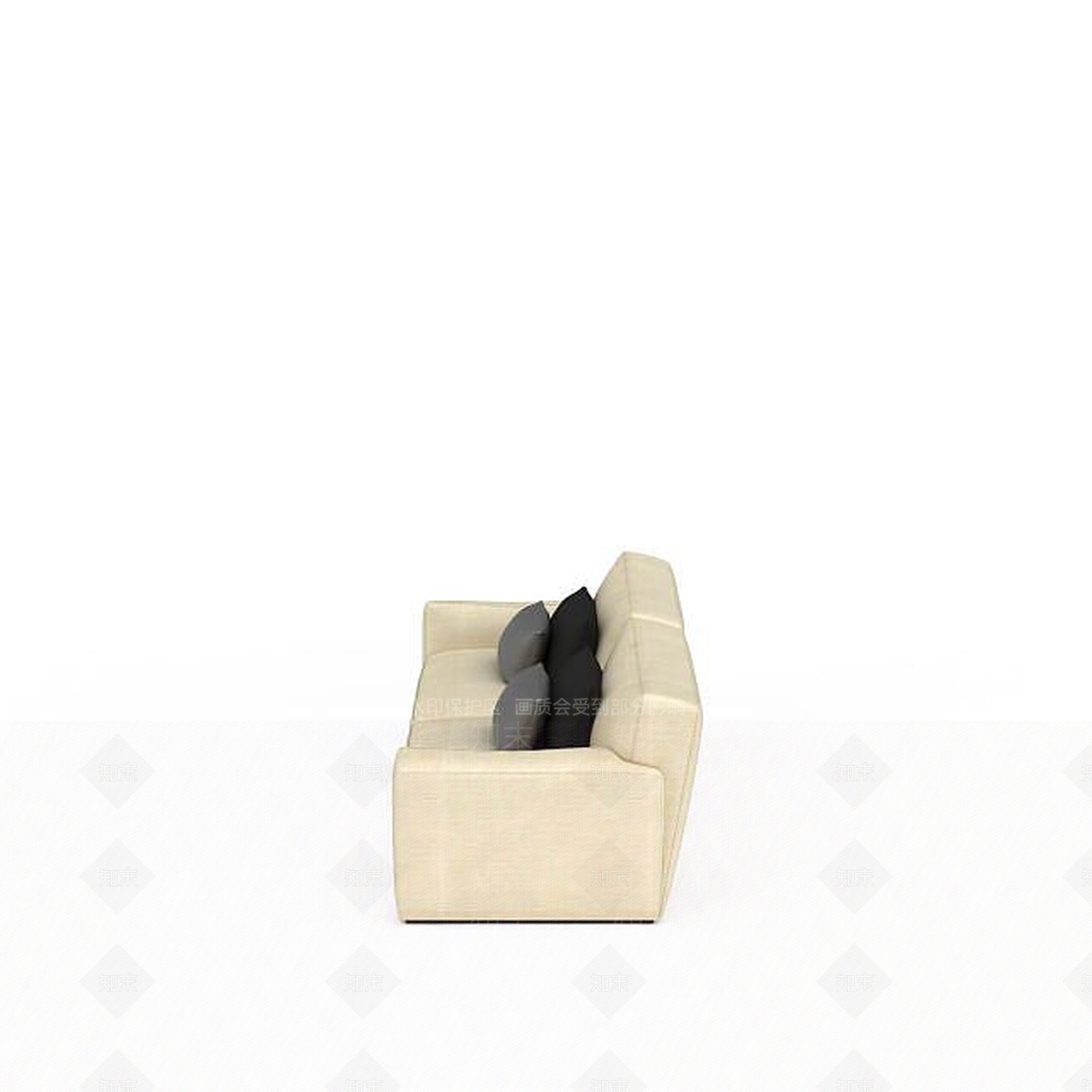 现代双人沙发3D模型下载【ID:1194939511】
